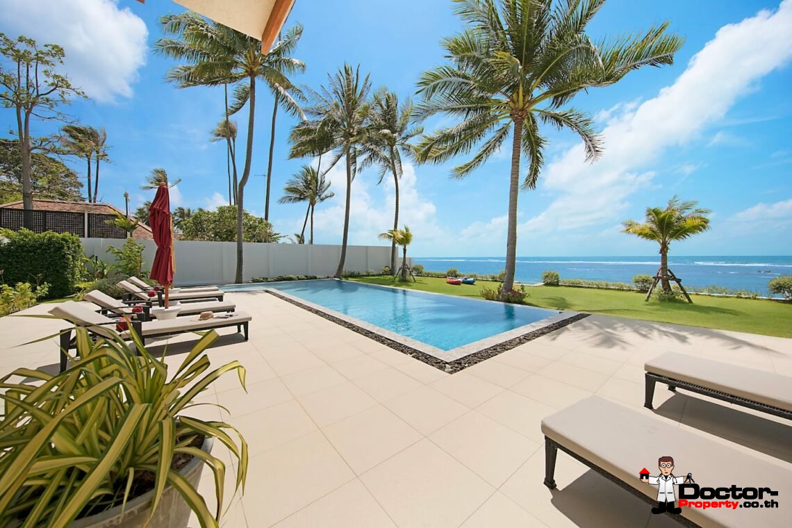 Luxury Beachfront 4 Bedroom Pool Villa – Laem Sor, Koh Samui – For Sale